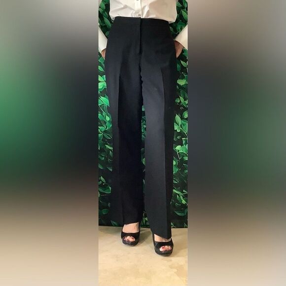 Larry Levine Black Lined Pant Suit Size 10 Women's Professional Business Attire - Picture 2 of 7